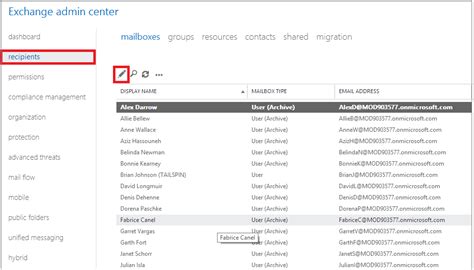 exchange admin center|exchange o365 admin portal.